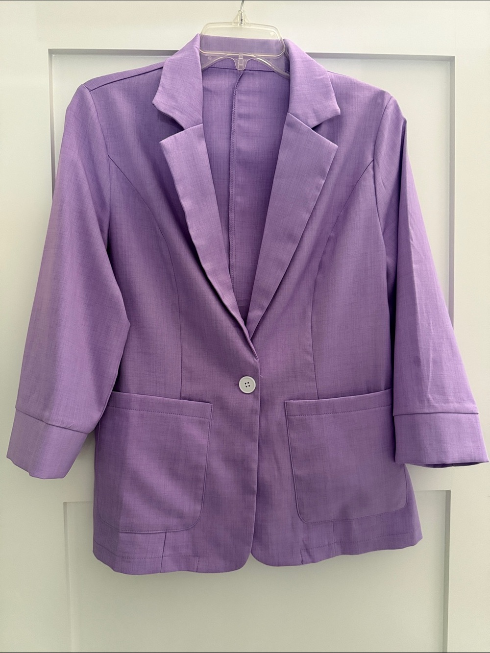Women's Lavender Single-Button Blazer. NEW